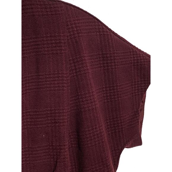 Lark & Ro Red V Neck Dress 12 Minimalist Quiet Luxury Career Dark Romantic - Picture 3 of 7